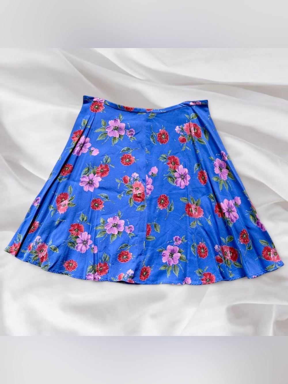Y2K Floral Mini Circle Skirt